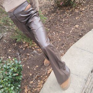 Faux Leather Pants